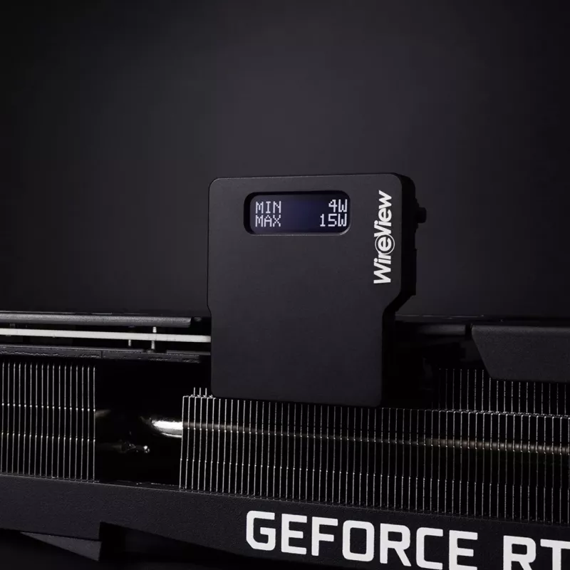 Thermal Grizzly WireView GPU 1x12VHPWR Reversed Juodas – Energijos stebėjimo adapteris