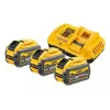 DeWalt DCB118X3 akumuliatoriaus ir įkroviklio rinkinys – 9 Ah Li‑Jonų baterija su įkrovikliu