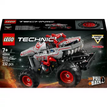 LEGO TECHNIC 42200 Monster Jam™ ThunderROARus™ su atgalinio paleidimo mechanizmu