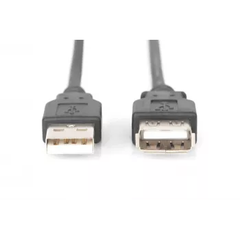 Digitus USB ilginimo laidas - USB A tipas, 4 kontaktų (kištukas) - USB A tipas, 4 kontaktų (lizdas) - 3,0 m - Juoda (AK-300202-030-S)