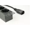 Gembird EG-PDU-014-C14 maitinimo skirstytuvas, 8 lizdai, C14 įvadas, 3 m laidas, 1U, 3680 W, 10 A, aliuminis, juoda