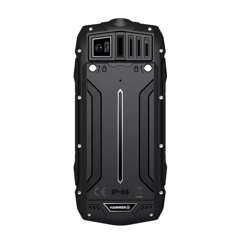 Hammer ROCK LTE | Juoda | 2.4 colio | IPS | 48 MB | 128 MB | Dual SIM | 3G | 2 MP pagrindinė kamera | 3000 mAh