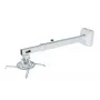 Sieninis laikiklis AVTEK WallMount Next 1200 – plieninis, baltas, teleskopinis, 360° sukimasis, pakreipimas ±42°, maks. apkrova 20 kg