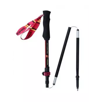 Trekking lazdos Viking Kettera Pro Lady – moteriškos, reguliuojamo ilgio, pora, juodos/fuksijos