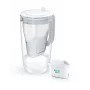 BRITA Glass+1 Maxtra Pro vandens filtro ąsotis pilka, 2,4 L / 1,5 L, su Maxtra Pro PP filtru