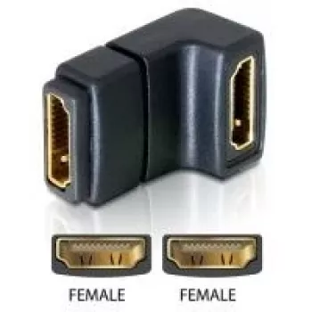 Adapteris HDMI moteriška 90° žemyn DeLOCK 65075