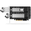 Mobilus laikiklis RAIDSONIC ToughArmor MB842MP-B — 2 išimami lizdai M.2 NVMe diskams, PCIe 4.0 x16
