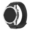 Nailono sportinis dirželis FIXED QuickFit 22 mm, tamsiai pilkas, riešui 160–210 mm