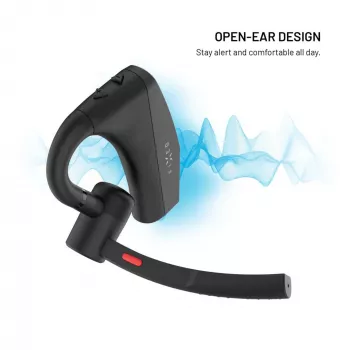 Ausinės ant galvos FIXED Talk Pro Black – laidinis ausinių rinkinys pokalbiams ir muzikai