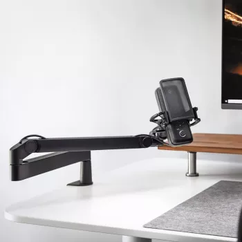 Laido stovas mikrofonui Elgato Wave Mic Arm LP, stalinis, juodas, 1,69 kg
