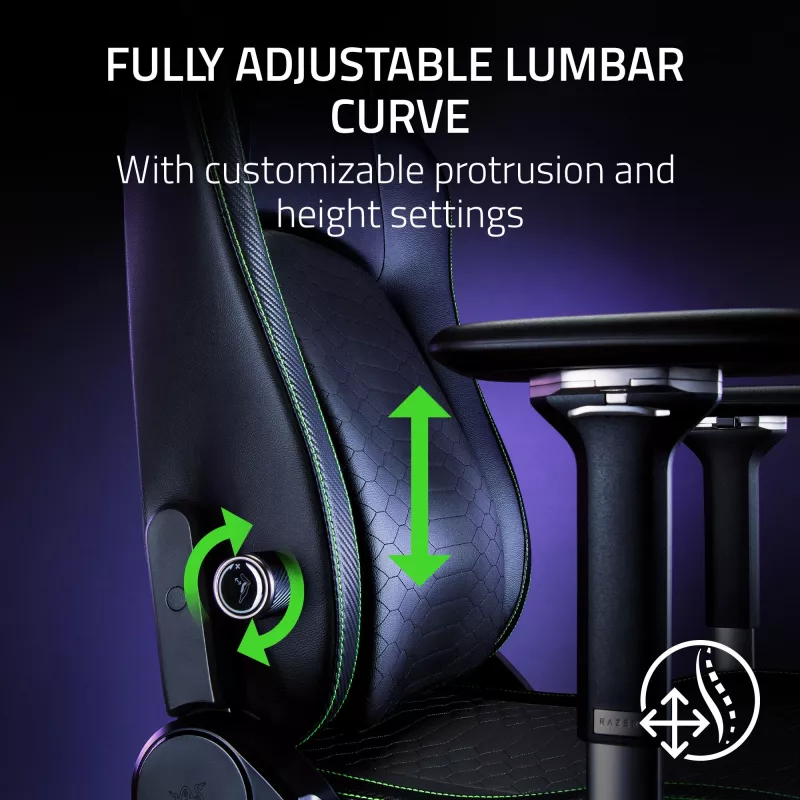 Žaidimų kėdė Razer Iskur V2 su paminkštinta sėdyne, juoda