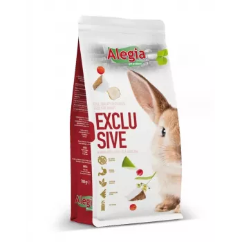 Sausas triušių ėdalas Alegia Exclusive 700 g – daržovių skonis