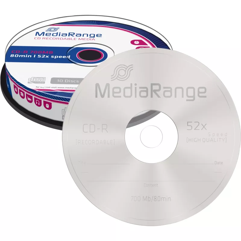 CD-R MediaRange MR214 700 MB 52x 10 vnt.