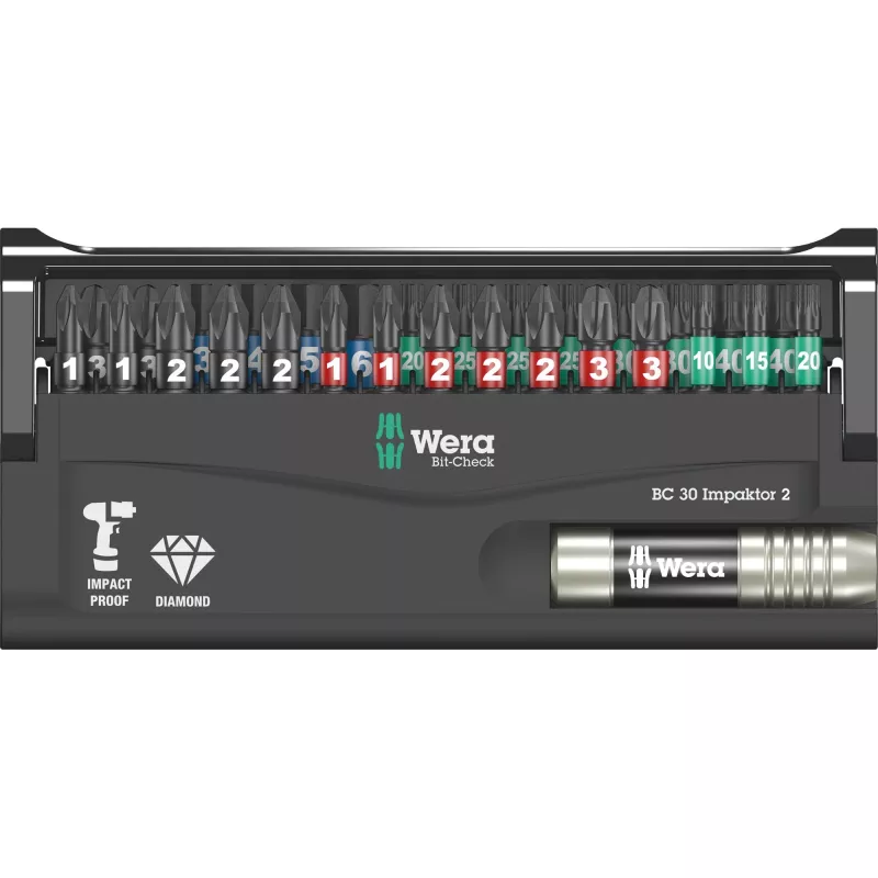 Wera 05057697001 Bit-Check 30 Impaktor 2 įrankių rinkinys