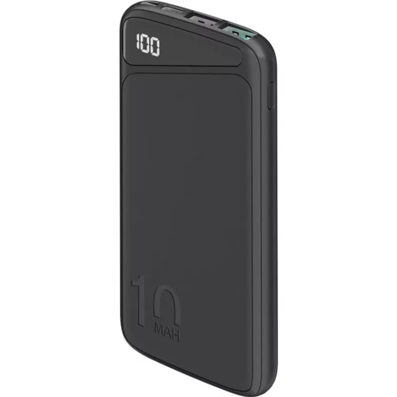 Greičio įkrovimo Powerbank 10 000 mAh (juodas, USB-C PD, QC 3.0)