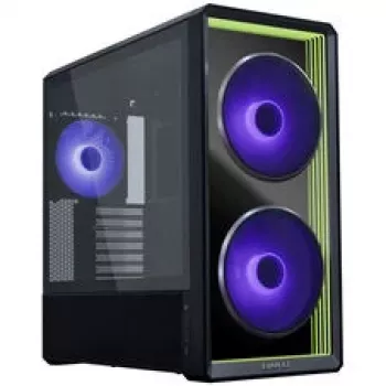 Lian Li LANCOOL 217 INF PC korpuso komplektas + 3x UNI FAN SL-INF 120 Reverse Blade ventiliatorius - juoda