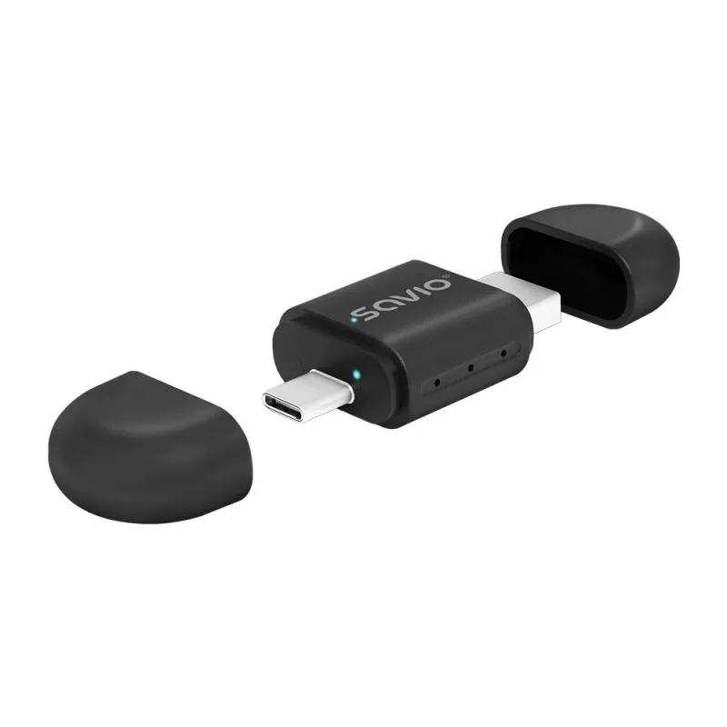 Belaidis garso siųstuvas Savio TR-17 Bluetooth USB 10 m Juodas