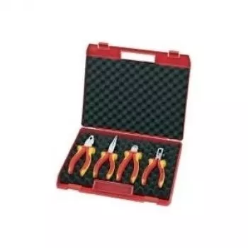 Knipex replių rinkinys kompaktiškoje dėžutėje 4 vnt. VDE plastikinis dėklas