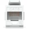 UBIQUITI CAT6 KEYSTONE COUPLER, 12 vnt. pakuotė. Praėjimo CAT6 keystone jungtis, skirta sklandžiai sujungti paruoštus eterneto kabelius