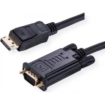 Value 11.99.5802 Vaizdo kabelis-adapteris 2 m VGA (D-Sub) DisplayPort Juodas (11.99.5802)
