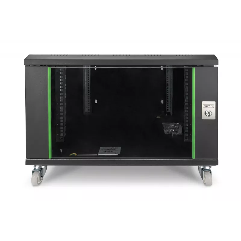 Ratuojami ratukai su fiksavimu Digitus DN-19 CASTOR-WM sieninėms spintoms