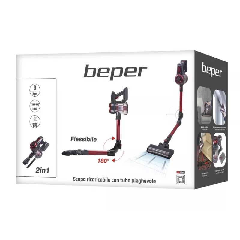 2-in-1 Lazdinis dulkių siurblys Beper P202ASP100