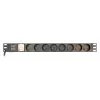 EnerGenie EG-PDU-014-F Rack maitinimo skirstytuvas (8 FR lizdai, 1U, 16A, Schuko kištukas, 3 m, juoda spalva)