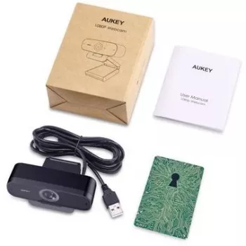 Internetinė kamera AUKEY Impression PC-W3 2 MP Full HD 1080p USB juoda