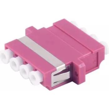 Skaidulinės optikos adapteris S/CONN 07-60043 LC violetinis kelių režimų, 1 vnt.