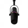 Shure MV7+-K - Paskaitų ir vokalų mikrofonas su XLR/USB-C jungtimi, juodas