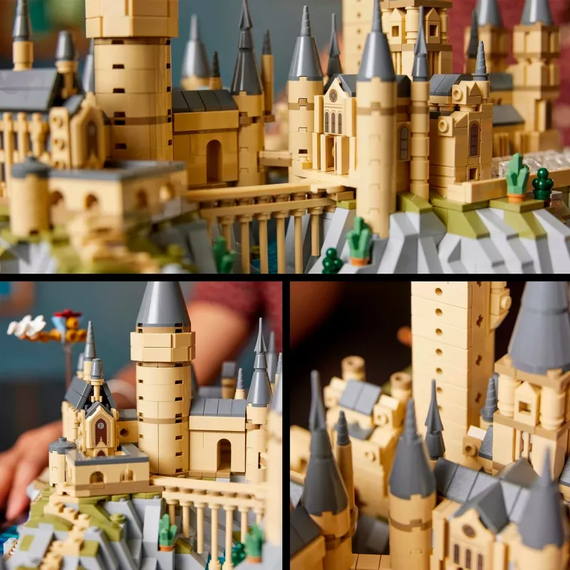 LEGO 76419 Hario Poterio Hogvartso pilis ir teritorijos – didelis rinkinys suaugusiems su ikoninėmis vietomis: Didžioji salė, Paslapčių kambarys ir daugiau