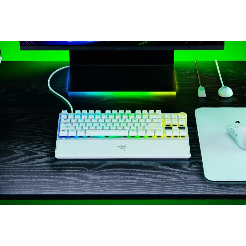 Razer Huntsman V3 Pro Tenkeyless 8KHz | Žaidimų klaviatūra | Laidinė | US | Balta | Razer Analog Optical Switch Gen-2