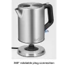 ProfiCook PC-WKS 1106 1l 2200W Juodas – Nerūdijančio plieno elektrinis virdulys (501106)