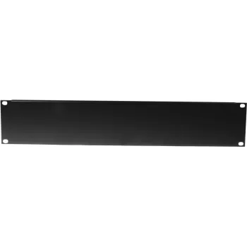 Priekinis skydelis Omnitronic Z-19U Steel Black 2U – plieninis 19 colių stovo skydelis, 2U aukštis