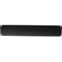 Priekinis skydelis Omnitronic Z-19U Steel Black 2U – plieninis 19 colių stovo skydelis, 2U aukštis