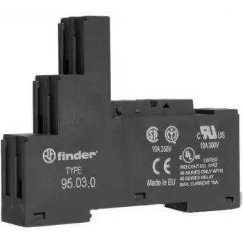 Finder 95.03.0 Relės lizdas, tinkantis 40 serijai, 1 vnt.