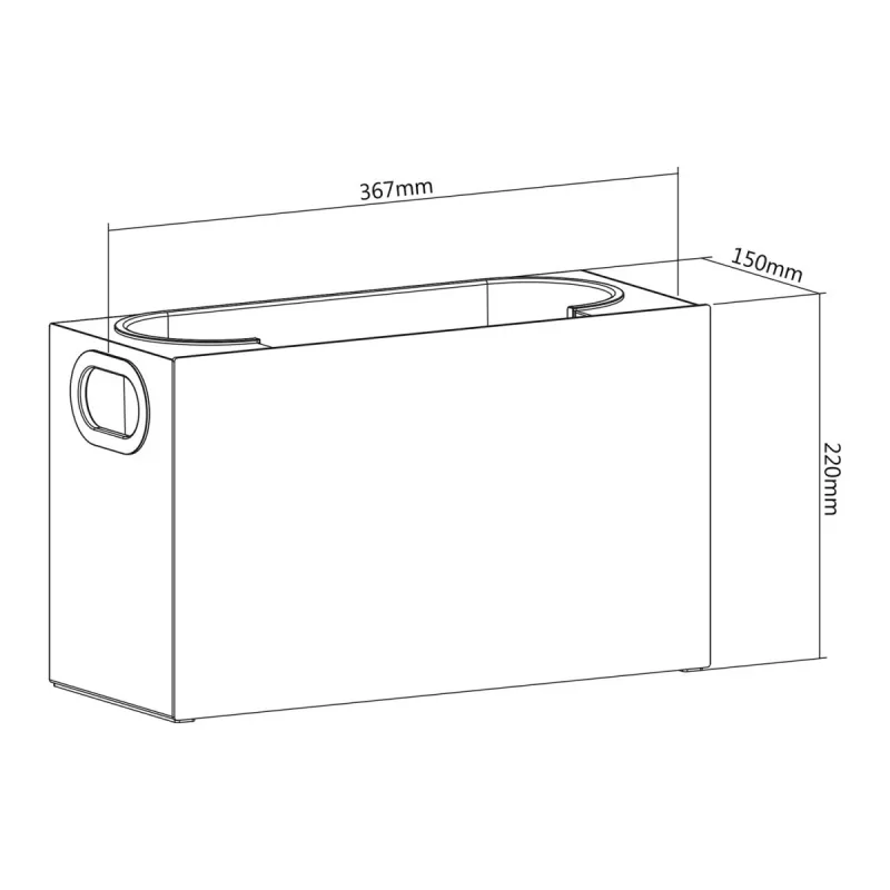 Organizatorius MACLEAN MC-479 universali dėžė 367×150×220 mm, talpa 8 kg