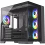 Silentware View A-RGB Black PC korpusas VIEWBLACK – vidutinis bokštas su A-RGB apšvietimu