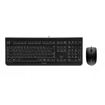 CHERRY DC 2000 Universal USB AZERTY belgiškas juodas – klaviatūra su pele