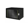 Sieninis tinklo spintos stovas Digitus DN-19 07-U-SW, 7U, juodas