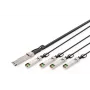 Digitus 40G QSFP+ į 4xSFP+ tiesioginis prijungimo kabelis 3m