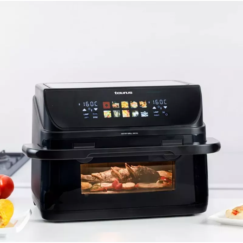 Riebalų neturinti gruzdintuvė su ilgu krepšeliu ir griliu Taurus 973004000