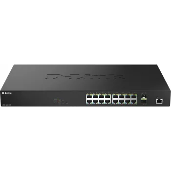 D-Link 18 prievadų 2,5G Multi-Gigabit PoE++ išmanusis valdomas jungiklis su 2 x 10G SFP+ prievadais