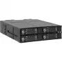 ICY DOCK ToughArmor MB720MK-B V3 – 4x M.2 NVMe PCIe 4.0 į 4x OCuLink 5.25 colio lizdo metalinis juodas krepšys su raktų užraktu (tri-mode suderinamas)