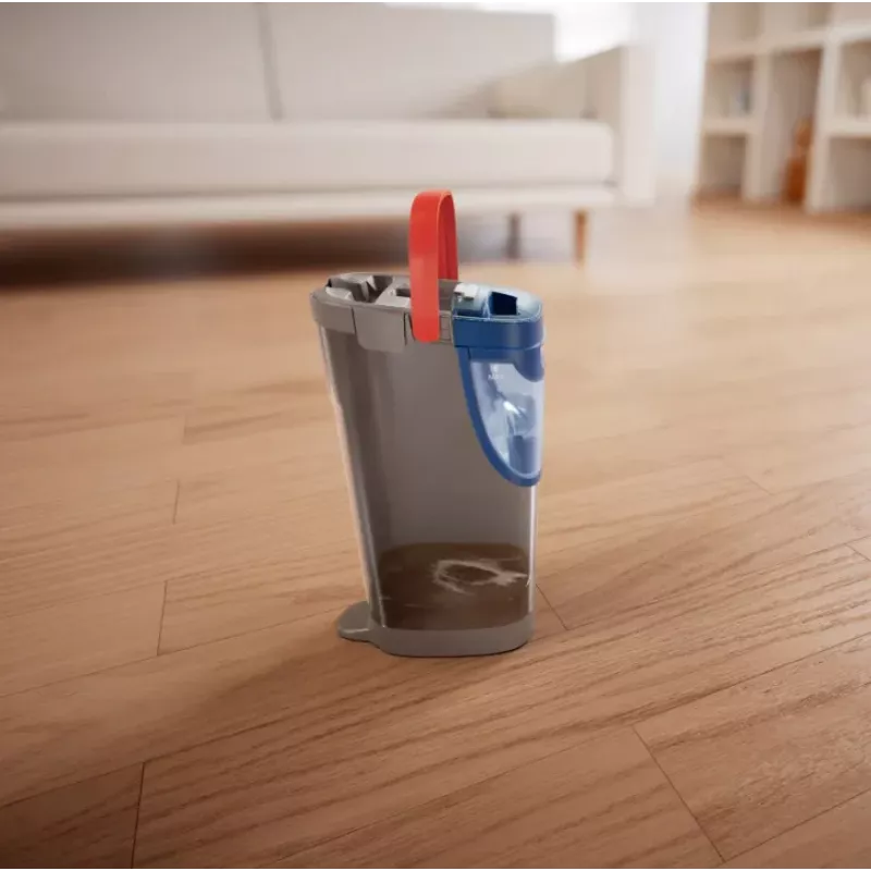 VILEDA Microfibre šluota 1200 ml šlapiam valymui, besisukanti galvutė 360°, kotas 140,5 cm, nuimama skalbiama galvutė