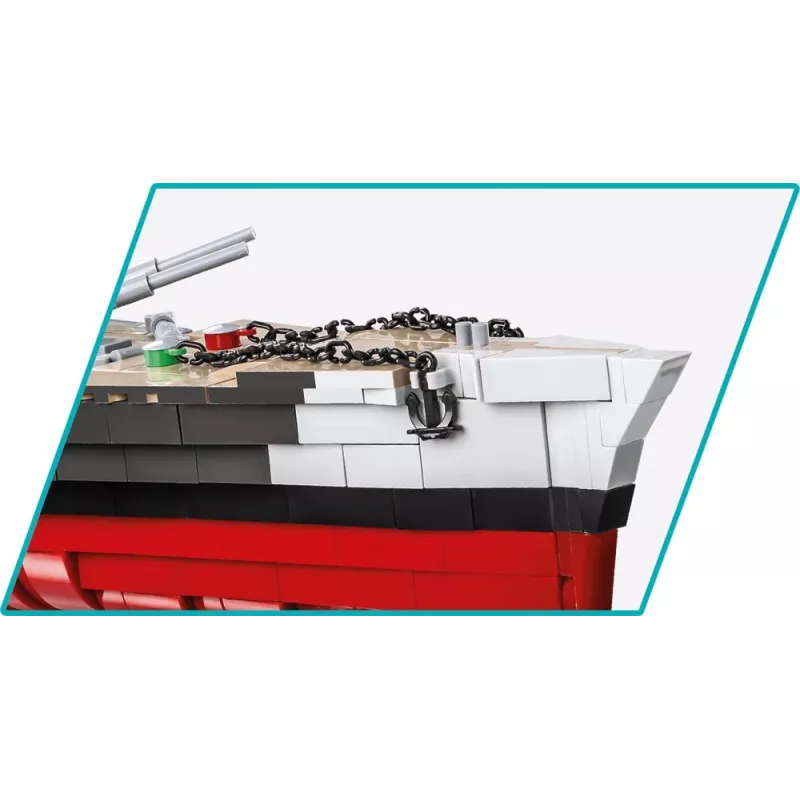 Lėktuvnešio Tirpitz modelis COBI COBI-4839 Konstravimo rinkinys Mastelis 1:300 Ilgis 870 mm Aukštis 215 mm