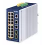 Valdomas jungiklis PLANET IP30 16 prievadų L2/L4 Gigabit Ethernet PoE