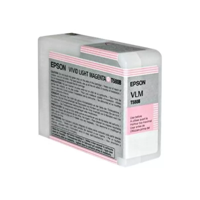 Epson Singlepack Vivid Light Magenta T580B00, ryškiai šviesiai purpurinis, pigmentinis rašalas, 80 ml, 1 vnt.