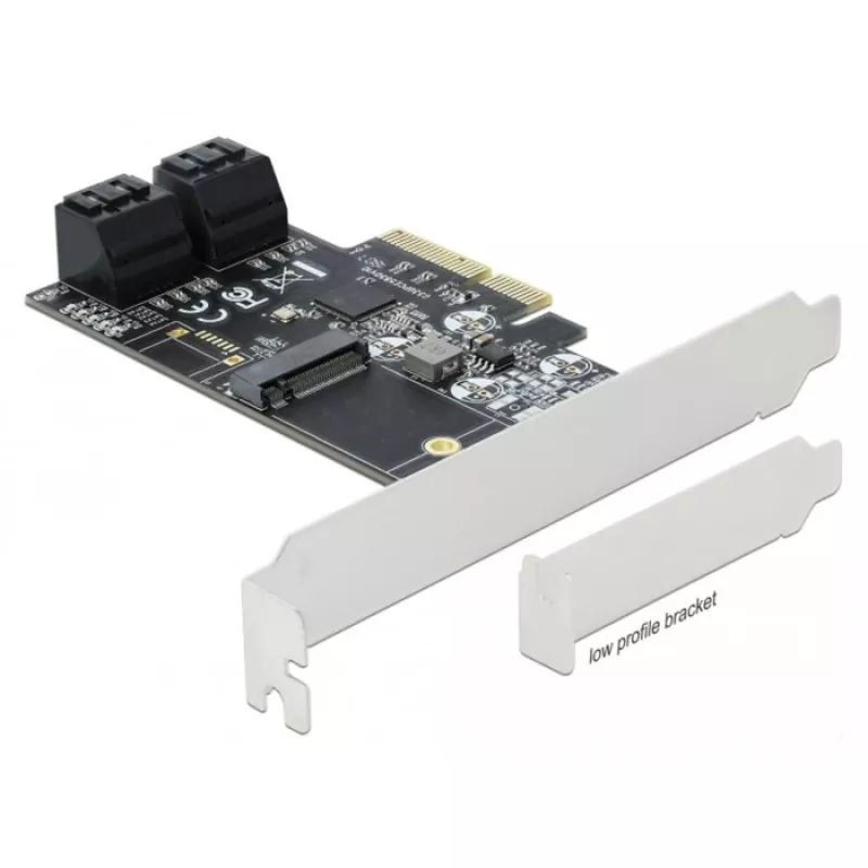 DeLOCK 90396 PCIe plokštė su 4 vidiniais SATA prievadais ir M.2 lizdu