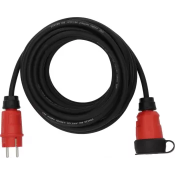Brennenstuhl 9161100110 ilginimo laidas 16 A Juoda Raudona 10 m H07RN-F 3G 1,5 (9161100110)